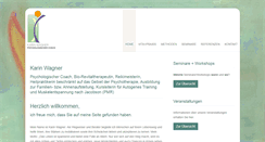 Desktop Screenshot of karinwagner-psychologischercoach.de